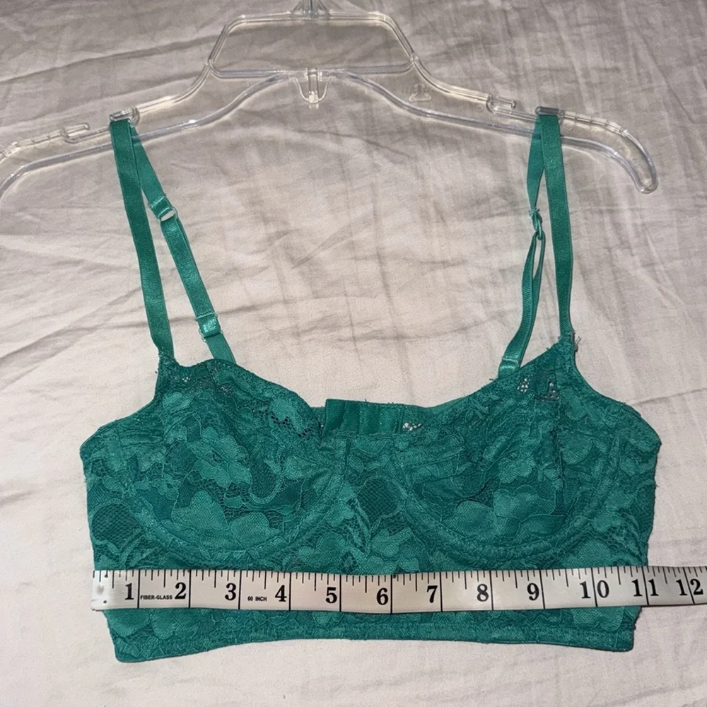 Forever 21 Teal Lace Bralette Size S